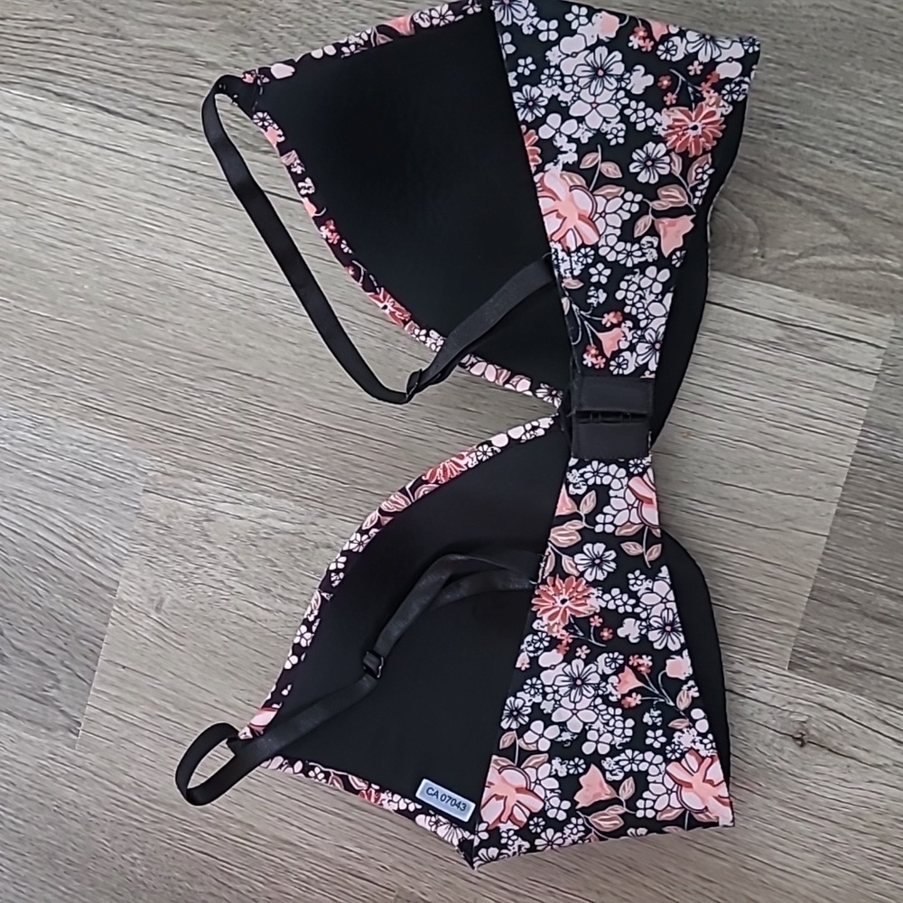 Kensie Lightly Padded Size 36D Floral Print Bra - Picture 3 of 5